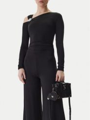 Guess Torebka J6RZ00 WK610 Czarny. Czarne torebki klasyczne Guess, z aplikacjami, z materiału, bez dodatków. Za 359.99 zł.