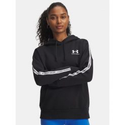 Bluza Under Armour Icon Vida Fleece Crew. Czarne bluzy Under Armour, bez wzorów, bez kaptura. Za 190.55 zł.