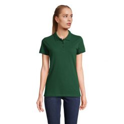Damska Koszulka Polo Perfect. Zielone koszulki polo SOL'S, s, bez wzorów, bez kołnierzyka, bez ramiączek. Za 75.99 zł.