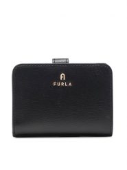 Furla Mały Portfel Damski Camelia WP00315-ARE000-O6000-1-007-20-CN-P Czarny. Czarne portfele Furla, bez wzorów, ze skóry. Za 699.99 zł.
