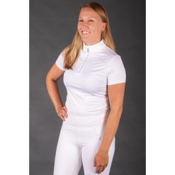 Damska koszulka polo na zawody Harry's Horse Sienna (x5). Białe koszulki polo HARRYS HORSE, s, bez wzorów, bez kołnierzyka, bez ramiączek. Za 203.00 zł.