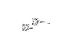 Kolczyki z białego złota z brylantami - 0,36 ct - próba 750. Białe kolczyki Apart, z brylantem, złote. Za 8,290.00 zł.