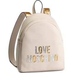 Plecak LOVE MOSCHINO - JC4258PP07KI0110 Avorio. Brązowe plecaki Love Moschino, bez wzorów, ze skóry ekologicznej. W wyprzedaży za 559.00 zł.