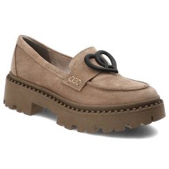 Brązowe Półbuty Armodo Eleganckie Buty Damskie. Brązowe sukienki Armodo, do pracy, s, bez wzorów, ze skóry, biznesowe, bez kołnierzyka, bez ramiączek, proste. Za 331.99 zł.