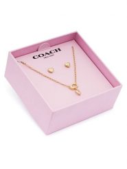 Coach Zestaw naszyjnik i kolczyki 37571285 Złoty. Żółte naszyjniki Coach, metalowe. Za 399.99 zł.