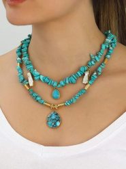 L'Atelier de Gaia Pozłacany naszyjnik z zawieszką - dł. 45 cm rozmiar: onesize. Żółte naszyjniki L'Atelier de Gaia, z perłą, pozłacane. Za 108.99 zł.