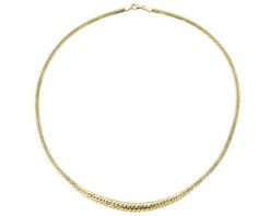 Złoty naszyjnik - rybia łuska. Żółte naszyjniki Apart, złote. Za 6,879.00 zł.
