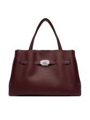 DKNY Torebka R52DAK43 Bordowy. Czerwone shopper DKNY, bez wzorów, ze skóry, bez dodatków. Za 789.99 zł.