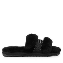 Kapcie EMU Australia. Czarne obuwie domowe EMU Australia, bez wzorów, bez zapięcia. Za 399.99 zł.
