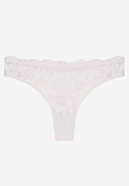 Białe Koronkowe Majtki Stringi z Bawełny Venalora. Białe stringi Born2be, bez wzorów, z bawełny. Za 4.99 zł.