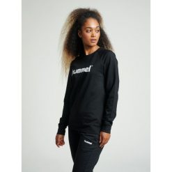 Bluza do piłki ręcznej damska Hummel Go Cotton Logo Sweatshirt Woman. Czarne bluzy Hummel, m, bez wzorów, bez kaptura. Za 59.00 zł.