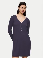 Triumph Koszula nocna Mix&Match 10225032 Granatowy Regular Fit. Niebieskie koszule nocne Triumph, bez wzorów, z syntetyku, bez ramiączek. Za 169.99 zł.