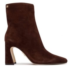 Botki Steve Madden. Brązowe botki Steve Madden, bez wzorów, bez obcasa, na słupku, bez zapięcia. Za 769.99 zł.