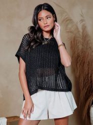 LA Angels Sweter w kolorze czarnym rozmiar: M. Czarne swetry LA Angels, m, bez wzorów, z bawełny, bez ramiączek. Za 130.99 zł.