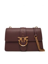 PINKO Torebka Love One Classic ST.CL Al 25-26 PLTT 105857 A0F1 Bordowy. Czerwone listonoszki Pinko, bez wzorów, ze skóry, bez dodatków. Za 1,329.00 zł.