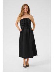 CULTURE Sukienka w kolorze czarnym rozmiar: L. Czarne sukienki Culture, na co dzień, l, z aplikacjami, bez kołnierzyka, bez ramiączek, maxi, proste. Za 208.99 zł.