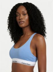 Calvin Klein Underwear Biustonosz braletka LV00QF8503 Błękitny. Niebieskie biustonosze Calvin Klein Underwear, bez wzorów, z bawełny. Za 169.99 zł.