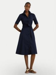 LAUREN RALPH LAUREN Sukienka koszulowa 200748950010 Granatowy Regular Fit. Niebieskie sukienki Lauren Ralph Lauren, bez wzorów, z bawełny, bez kołnierzyka, bez ramiączek, koszulowe. Za 1,029.00 zł.