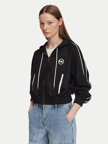 MICHAEL Michael Kors Bluza MR651X2K8N Czarny Regular Fit. Czarne bluzy MICHAEL Michael Kors, xs, bez wzorów, z syntetyku, bez kaptura. Za 769.99 zł.