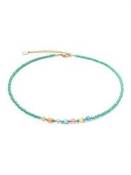 COEUR DE LION Naszyjnik z kryształami Swarovski - dł. 42 cm rozmiar: onesize. Zielone naszyjniki COEUR DE LION, z kryształem, szklane. Za 217.99 zł.