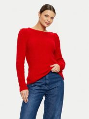 Morgan Sweter 242-MUNCH Czerwony Regular Fit. Czerwone swetry Morgan, xs, bez wzorów, z syntetyku, bez ramiączek. Za 169.99 zł.
