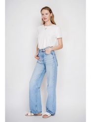 Le Jardin du Lin Koszulka w kolorze białym rozmiar: 34. Białe bluzki Le jardin du lin, bez wzorów, bez kołnierzyka, bez ramiączek. Za 65.99 zł.