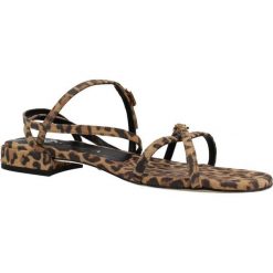 Sandały UNISA CHISUN LKD Nadruk zwierzęcy. Brązowe sandały Unisa, bez wzorów, ze skóry, sportowe, bez obcasa, bez zapięcia. Za 437.99 zł.
