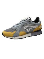 Kangaroos Skórzane sneakersy "Coil R3" w kolorze żółto-szarym rozmiar: 46. Szare trampki KangaROOS, bez wzorów, z materiału, bez zapięcia. Za 217.99 zł.