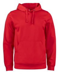 Clique Basic Active bluza z kapturem z poliestru – red. Czerwone bluzy CLIQUE, s, bez wzorów, z poliesteru, z kapturem. Za 189.24 zł.