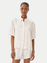 HUGO Koszulka piżamowa Style B 50561023 Różowy jasny Oversize. Czerwone koszule nocne Hugo, xl, bez wzorów, z wiskozy, bez ramiączek. Za 319.99 zł.