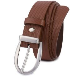 Pasek skórzany BELTIMORE r.80-95 cm D90 brązowy. Brązowe paski bez wzorów. Za 46.19 zł.