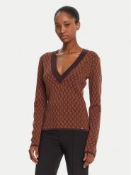 Gaudi Sweter 521FD53025 Brązowy Regular Fit. Brązowe swetry Gaudi, s, bez wzorów, z syntetyku, bez ramiączek. Za 449.99 zł.