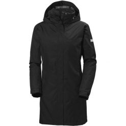Płaszcz ocieplany dla kobiet Helly Hansen Aden. Czarne płaszcze CEP, s, bez wzorów, z materiału, bez kaptura. Za 688.50 zł.