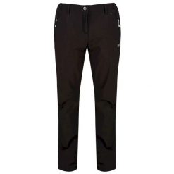 Damskie Spodnie Trekkingowe Softshell Geo II. Czarne spodnie narciarskie Regatta, xl, bez wzorów, z softshellu, trekkingowe. Za 233.99 zł.