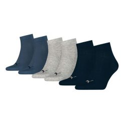 Puma Skarpety Quarter Plain 3-Pack 93858914. Niebieskie skarpety Puma, bez wzorów. Za 46.99 zł.