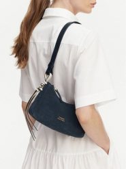 Tommy Hilfiger Torebka Th Statement Mini Should Bag Sue AW0AW18823 Granatowy. Niebieskie torebki klasyczne TOMMY HILFIGER, bez wzorów, ze skóry, bez dodatków. Za 608.99 zł.