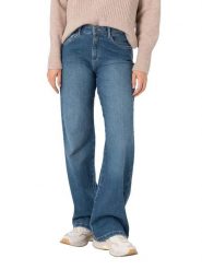 Timezone Dżinsy "Cora" - Comfort fit - w kolorze niebieskim rozmiar: W29/L34. Niebieskie jeansy Timezone, l, bez wzorów, z podwyższonym stanem. Za 188.40 zł.
