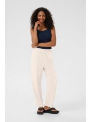 Kaffe Spodnie w kolorze kremowym rozmiar: 38. Brązowe spodnie materiałowe Kaffe, na co dzień, bez wzorów, z materiału. Za 126.99 zł.