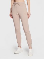 Guess Spodnie dresowe Allie Scuba V2YB18 K7UW2 Beżowy Regular Fit. Brązowe spodnie dresowe Guess, xl, z aplikacjami, z dresówki. Za 289.99 zł.