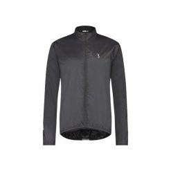 Kurtka przeciwdeszczowa BBB BaseShield. Szare kurtki sportowe BBB CYCLING, bez wzorów, bez kaptura, rowerowe. Za 199.90 zł.