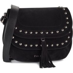 Torebka EVA MINGE - EM-31-05-000260 601. Czarne listonoszki Eva Minge, bez wzorów, ze skóry, bez dodatków. W wyprzedaży za 279.00 zł.
