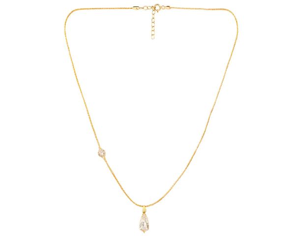 Złoty naszyjnik z cyrkoniami. Żółte naszyjniki Apart, z cyrkonią, złote. Za 1,339.00 zł.