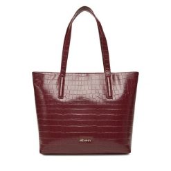 Torebka JENNY. Czerwone shopper Jenny, bez wzorów, bez dodatków. Za 149.99 zł.