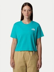The North Face T-Shirt Simple Dome NF0A87U4 Niebieski Loose Fit. Niebieskie t-shirty The North Face, xl, bez wzorów, z bawełny, bez kołnierzyka, bez ramiączek. Za 79.99 zł.