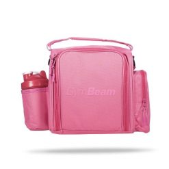 Torba na jedzenie GymBeam FIT Prep Pink. Czerwone torby na ramię GYMBEAM, bez wzorów, z materiału, eleganckie, na ramię, bez dodatków. Za 170.90 zł.