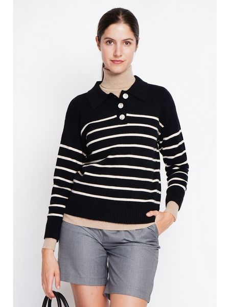 ASSUILI Sweter w kolorze czarno-białym rozmiar: 36. Białe swetry Assuili, bez wzorów, bez ramiączek. Za 113.99 zł.