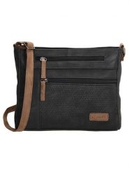 Beagles Torebka "Brunete" w kolorze czarnym - 23 x 19 x 7 cm rozmiar: onesize. Czarne torby na ramię Beagles, bez wzorów, z materiału, na ramię, bez dodatków. Za 65.99 zł.