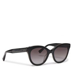 Okulary przeciwsłoneczne Longchamp. Czarne okulary przeciwsłoneczne Longchamp, bez wzorów. Za 519.99 zł.