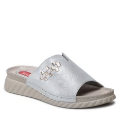 Klapki Go Soft. Szare klapki GO SOFT, bez wzorów, bez obcasa. Za 149.99 zł.