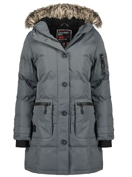 Canadian Peak Parka "Axelus" w kolorze szarym rozmiar: M. Szare parki Canadian Peak, m, bez kaptura. Za 323.50 zł.